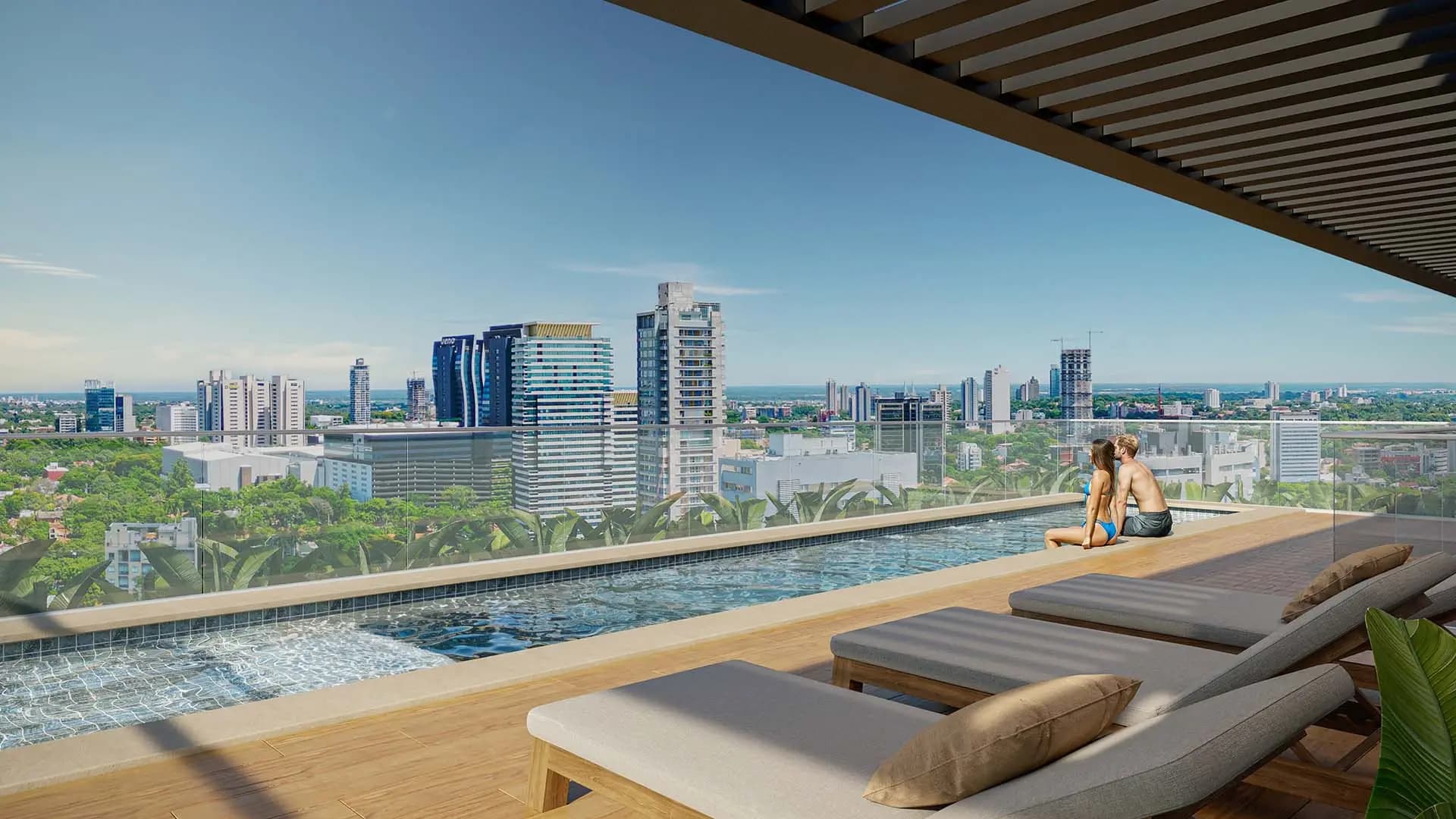 Piscina con solarium — Livit Santa Teresa