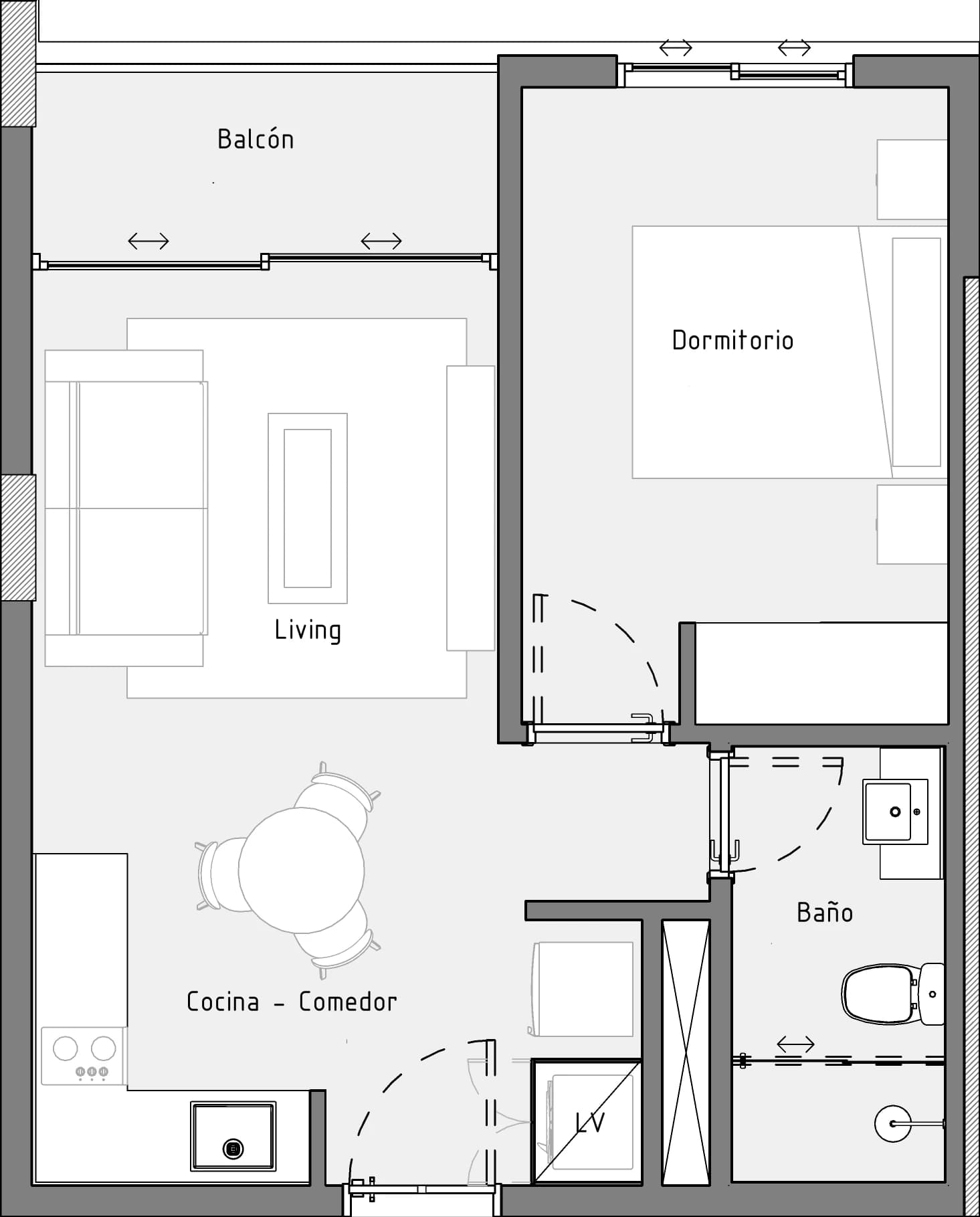 Planta Tipo B — Livit Santa Teresa — variante B